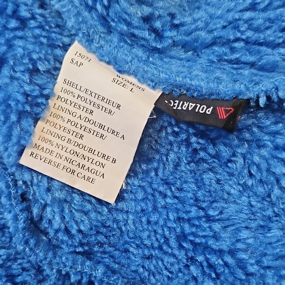 Woolrich Blue Fleece Zip-Up Jacket - Picture 10 of 14